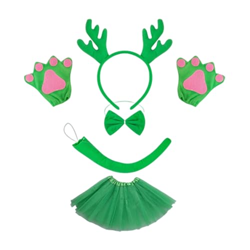 ZEPFJHE 1/3/4/5 Drachenkostüme, Zubehör-Set, Ohren, Stirnband, Fliege, Handschuhe, Schwanz, Zubehör-Set, Kinderkostüme, Drachenkostüm von ZEPFJHE