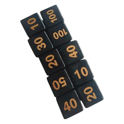 ZEPFJHE 10pcs Round Corner Sechsided Dices Rollenspiele Spiel Dices Math Counting Teaching Tool Für Brettspiel KTV Party von ZEPFJHE