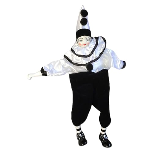 ZEPFJHE 16 Zoll Porzellan Doll Clown Puppet Kollektible Für Heimdekoration Und Geschenke Harlequin Clown Porzellan Puppen Clown Mit Baumelnden Beindesign ZEPFJHE 16 Zoll Porzellan Doll Clown Puppet Kollektible Für Heimdekoration Und Geschenke Harlequin Clown Porzellan Puppen Clown Mit Baumelnden Beindesign von ZEPFJHE
