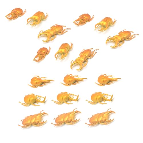 ZEPFJHE 18pcs Detaillierte Simulation Coleoptera Figur Bildung Coleoptera Modell Mit Realistisch von ZEPFJHE