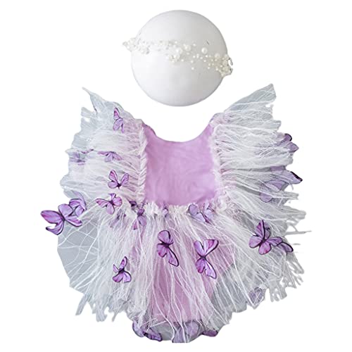 ZEPFJHE 2 Stück Modische Neugeborene Baby Mädchen Foto Requisiten Schleife Kleid mit Stirnband Set Festival für Säuglinge ZEPFJHE 2 Stück Modische Neugeborene Baby Mädchen Foto Requisiten Schleife Kleid mit Stirnband Set Festival für Säuglinge von ZEPFJHE