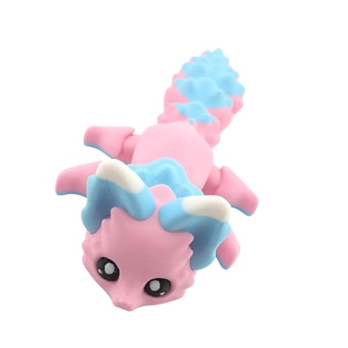 ZEPFJHE 3 Abmessungen Gedruckte Füchse Realistische Haarlose Füchse Figuren Statuen Oramentored Fidgets Spielzeug Für Haustierliebhaber Desktop Pet Orament von ZEPFJHE