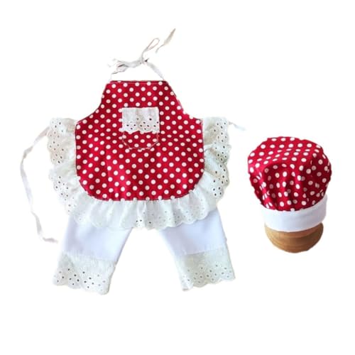 ZEPFJHE Baby-Foto-Kostüm, Hut, Schürze, Hose, Outfit, Neugeborene, Foto-Requisiten, Fotoshooting, Kleidung, Kleinkind-Fotoanzug ZEPFJHE Baby-Foto-Kostüm, Hut, Schürze, Hose, Outfit, Neugeborene, Foto-Requisiten, Fotoshooting, Kleidung, Kleinkind-Fotoanzug von ZEPFJHE