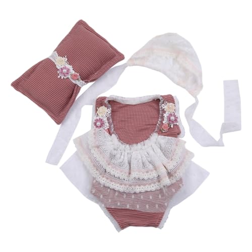 ZEPFJHE Baby-Spitzen-Strampler und Mütze, Outfits für Neugeborene, Mädchen, Kostüm, Fotografie-Requisiten, 0-1 Monate, Fotografie-Kleidung ZEPFJHE Baby-Spitzen-Strampler und Mütze, Outfits für Neugeborene, Mädchen, Kostüm, Fotografie-Requisiten, 0-1 Monate, Fotografie-Kleidung von ZEPFJHE