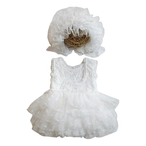 ZEPFJHE Baby-Spitzen-Strampler und Mütze, Outfits für Neugeborene, Mädchen, Kostüm, Fotografie-Requisiten, 0-1 Monate, Fotografie-Kleidung ZEPFJHE Baby-Spitzen-Strampler und Mütze, Outfits für Neugeborene, Mädchen, Kostüm, Fotografie-Requisiten, 0-1 Monate, Fotografie-Kleidung von ZEPFJHE