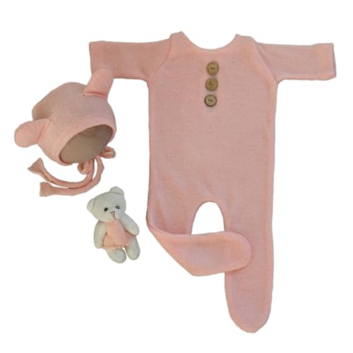 ZEPFJHE Bären-Themen-Outfit, Hut, Overall, Bären-Puppen-Set, Baby-Fotografie-Requisiten, Neugeborene, Fotoshooting-Zubehör, Baby-Foto-Sui ZEPFJHE Bären-Themen-Outfit, Hut, Overall, Bären-Puppen-Set, Baby-Fotografie-Requisiten, Neugeborene, Fotoshooting-Zubehör, Baby-Foto-Sui von ZEPFJHE