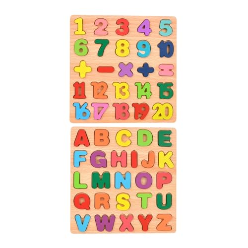 ZEPFJHE Buntes Briefblöcke Blockiert Holzspielzeugset 26 Stücke Für Kinder 3 Jahre Und Älter Durch Spiele Holz Puzzles Spielen von ZEPFJHE