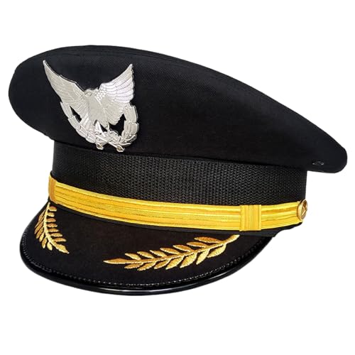 ZEPFJHE Captain Cap Halloween Party Hut für Erwachsene Maskeraden Cosplay für Halloween Rollenspiel Kostüm Hut für Frauen von ZEPFJHE