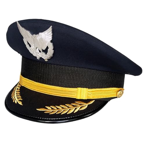 ZEPFJHE Captain Cap Halloween Party Hut für Erwachsene Maskeraden Cosplay für Halloween Rollenspiel Kostüm Hut für Frauen von ZEPFJHE