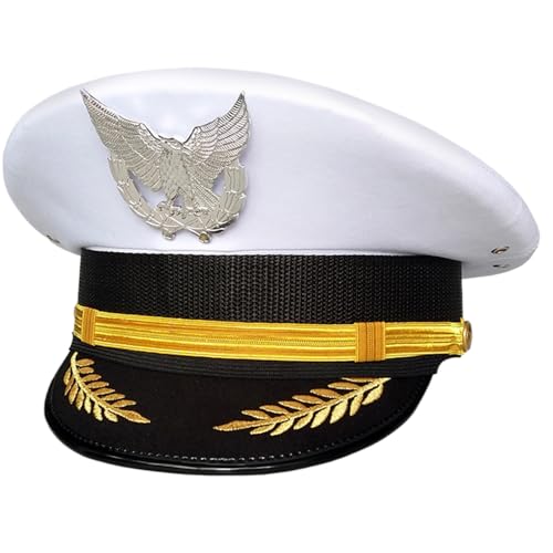 ZEPFJHE Captain Cap Halloween Party Hut für Erwachsene Maskeraden Cosplay für Halloween Rollenspiel Kostüm Hut für Frauen ZEPFJHE Captain Cap Halloween Party Hut für Erwachsene Maskeraden Cosplay für Halloween Rollenspiel Kostüm Hut für Frauen von ZEPFJHE