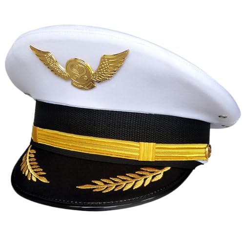 ZEPFJHE Captain Cap Halloween Party Hut für Erwachsene Maskeraden Cosplay für Halloween Rollenspiel Kostüm Hut für Frauen ZEPFJHE Captain Cap Halloween Party Hut für Erwachsene Maskeraden Cosplay für Halloween Rollenspiel Kostüm Hut für Frauen von ZEPFJHE