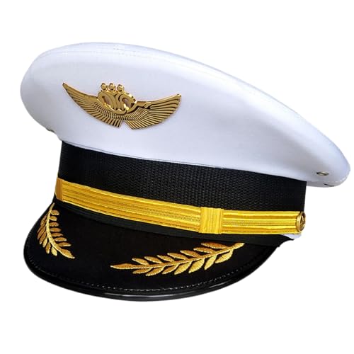 ZEPFJHE Captain Cap Halloween Party Hut für Erwachsene Maskeraden Cosplay für Halloween Rollenspiel Kostüm Hut für Frauen ZEPFJHE Captain Cap Halloween Party Hut für Erwachsene Maskeraden Cosplay für Halloween Rollenspiel Kostüm Hut für Frauen von ZEPFJHE