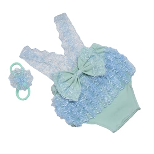 ZEPFJHE Fotoshooting-Requisiten für Babyparty, Neugeborenenkostüm, Blume, Stirnband, Schleife, Spitze, Strampler, Kleid, Fotografie-Kleidung ZEPFJHE Fotoshooting-Requisiten für Babyparty, Neugeborenenkostüm, Blume, Stirnband, Schleife, Spitze, Strampler, Kleid, Fotografie-Kleidung von ZEPFJHE