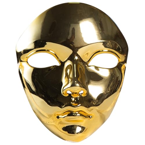 ZEPFJHE Halloween-Kostüm, Metallic-Farbe, Vollgesichtsmaskerade, Halloween-Kostüm, Zubehör für Damen und Herren, Maskerade, Kunstharz, ABS ZEPFJHE Halloween-Kostüm, Metallic-Farbe, Vollgesichtsmaskerade, Halloween-Kostüm, Zubehör für Damen und Herren, Maskerade, Kunstharz, ABS von ZEPFJHE