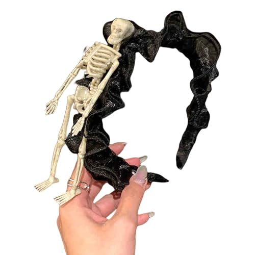 ZEPFJHE Halloween-Totenkopf-Haarband, Kostüm, Haardekoration, Party-Kopfbedeckung, ideal für Cosplay-Enthusiasten und Themenpartys, Halloween-Party-Requisiten ZEPFJHE Halloween-Totenkopf-Haarband, Kostüm, Haardekoration, Party-Kopfbedeckung, ideal für Cosplay-Enthusiasten und Themenpartys, Halloween-Party-Requisiten von ZEPFJHE