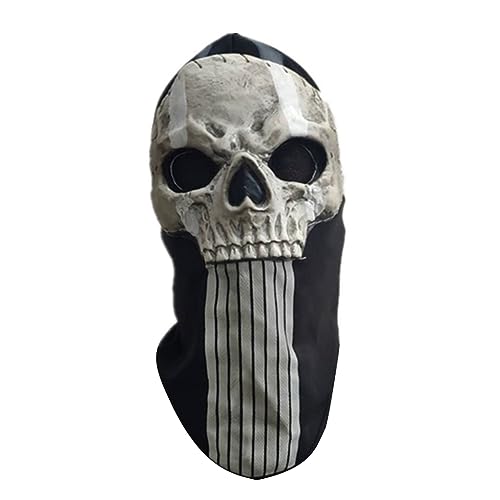 ZEPFJHE Halloween-Totenkopf-Horror-Kopf, dekoratives Ornament für Make-up, Bühnenauftritte, Party-Requisiten von ZEPFJHE