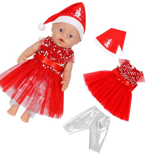 ZEPFJHE Halloween Weihnachtsfeier Kostüm Für 18 Zoll Mädchenpuppen 43cm Puppenkleidung Festival Outfit Für Kinder Rollenspiele Spielzeugfestival Puppenkostümzubehör von ZEPFJHE