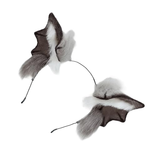 ZEPFJHE Handgefertigte Blutsauger-Haarspange, Fledermäuse, Anime, Festival, Haarteil, Halloween-Haarband für Kostüm-Liebhaber, Fledermaus-Ohr-Kopfbedeckung von ZEPFJHE