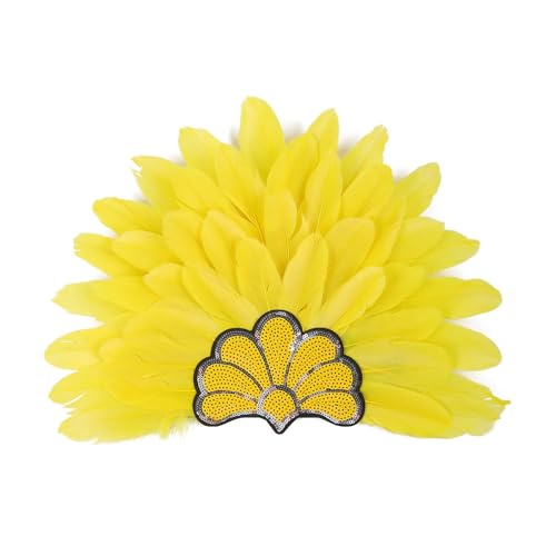 ZEPFJHE Karnevals-Stirnband, gefiederte Pailletten, Flapper-Kopfschmuck für Maskerade, Party, übergroßes gefiedertes Stirnband, Feder-Kopfschmuck für Damen, Karneval, Herren für Kinderkostüm ZEPFJHE Karnevals-Stirnband, gefiederte Pailletten, Flapper-Kopfschmuck für Maskerade, Party, übergroßes gefiedertes Stirnband, Feder-Kopfschmuck für Damen, Karneval, Herren für Kinderkostüm von ZEPFJHE