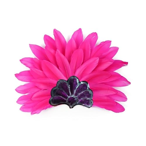 ZEPFJHE Karnevals-Stirnband, gefiederte Pailletten, Flapper-Kopfschmuck für Maskerade, Party, übergroßes gefiedertes Stirnband, Feder-Kopfschmuck für Damen, Karneval, Herren für Kinderkostüm von ZEPFJHE