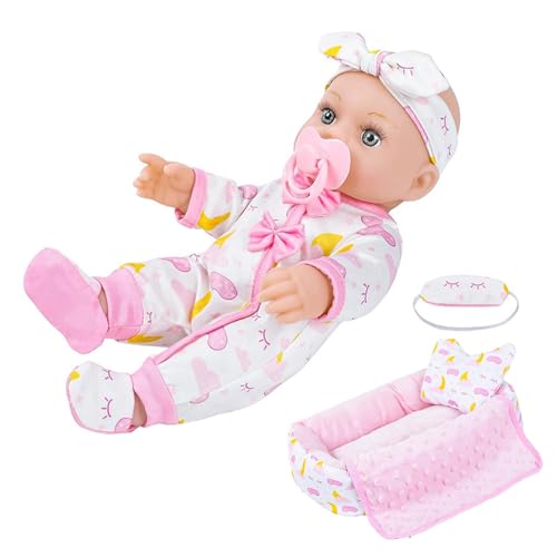 ZEPFJHE Kaukasische Puppen Wie Reborns Spielzeug Für Kleinkind Babypuppen Mit Jumpsuit Rollenspiel Spiel Spielzeug Geburtstagsgeschenk 12inch ZEPFJHE Kaukasische Puppen Wie Reborns Spielzeug Für Kleinkind Babypuppen Mit Jumpsuit Rollenspiel Spiel Spielzeug Geburtstagsgeschenk 12inch von ZEPFJHE