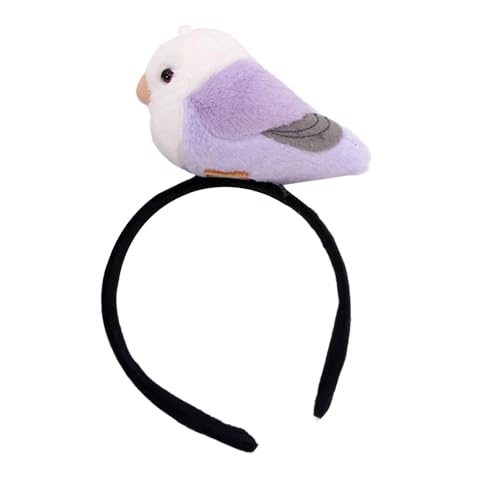 ZEPFJHE Kinder-Vogel-Stirnbänder für Party, Papageienpuppe, Kopfbedeckung für Musikfestivals, Foto-Requisiten für Halloween, Fotografie, Vogel-Stirnband von ZEPFJHE