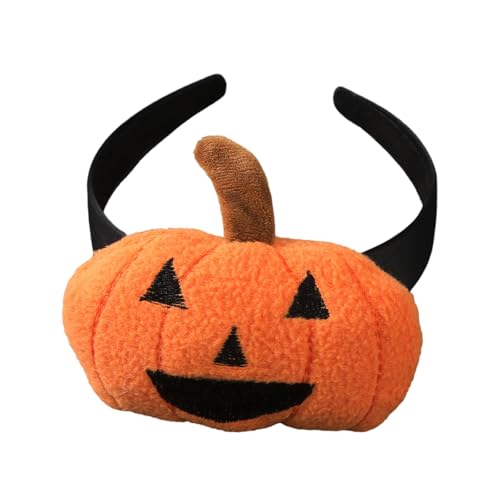 ZEPFJHE Kürbis Dekoration Haarreifen Cosplay Festliche Kopfbedeckung Halloween Haarteil für Cosplay und Alltag Modische Haarspange von ZEPFJHE