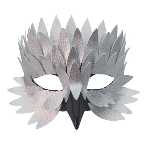 ZEPFJHE Kunststoff Gefiederte Stile Dekoriert Halb Gesichts Cover Party Accessoire Csotume Gesichtsmaske Für Erwachsene Halloween Cosplay Theater Rollenspiel Maske ZEPFJHE Kunststoff Gefiederte Stile Dekoriert Halb Gesichts Cover Party Accessoire Csotume Gesichtsmaske Für Erwachsene Halloween Cosplay Theater Rollenspiel Maske von ZEPFJHE