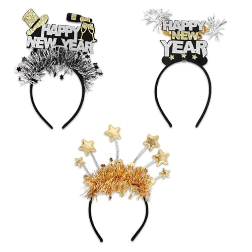ZEPFJHE Lametta-Haarreif für Neujahr, glitzernde Sterne, Glitzer, Kopfbedeckung, Weihnachtsfeier, Requisiten, Geschenk, Stirnband, Kostüm für Kopfbedeckung ZEPFJHE Lametta-Haarreif für Neujahr, glitzernde Sterne, Glitzer, Kopfbedeckung, Weihnachtsfeier, Requisiten, Geschenk, Stirnband, Kostüm für Kopfbedeckung von ZEPFJHE