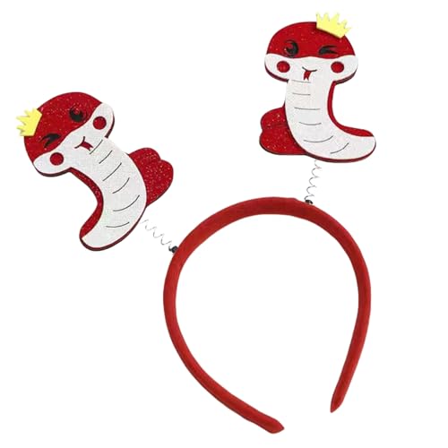ZEPFJHE Leichtes Schlangen-Stirnband, Party-Kopfschmuck, Themen-Kostüm, Cosplay, Festival, Kopfbedeckung für Enthusiasten und Partygänger, niedlicher Kopfschmuck von ZEPFJHE