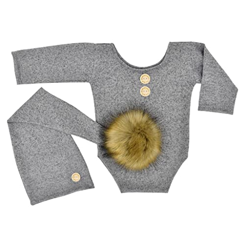 ZEPFJHE Lovely Accesorios Bilder-Outfits mit langem Schwanz, Hut und Strampler, Body, Jungen/Mädchen, Kostüm für Baby-Foto-Studi ZEPFJHE Lovely Accesorios Bilder-Outfits mit langem Schwanz, Hut und Strampler, Body, Jungen/Mädchen, Kostüm für Baby-Foto-Studi von ZEPFJHE