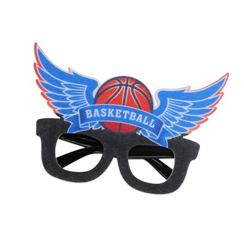 ZEPFJHE Lustiger dekorativer Brillenrahmen für Basketballbrillen, Foto-Requisiten, Themen-Dekorationen, Basketball-Brillenrahmen von ZEPFJHE