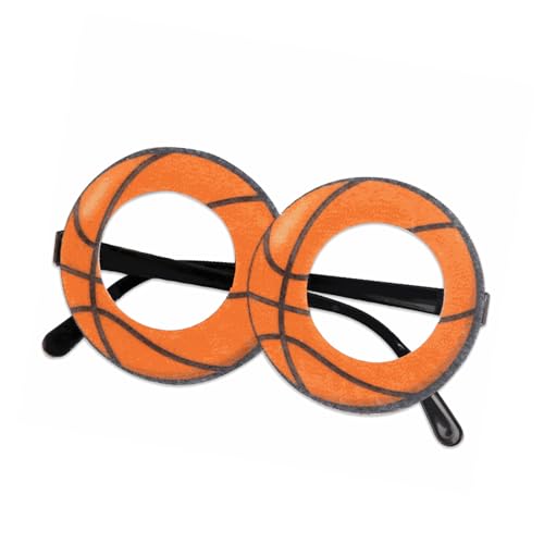 ZEPFJHE Lustiger dekorativer Brillenrahmen für Basketballbrillen, Foto-Requisiten, Themen-Dekorationen, Basketball-Brillenrahmen von ZEPFJHE