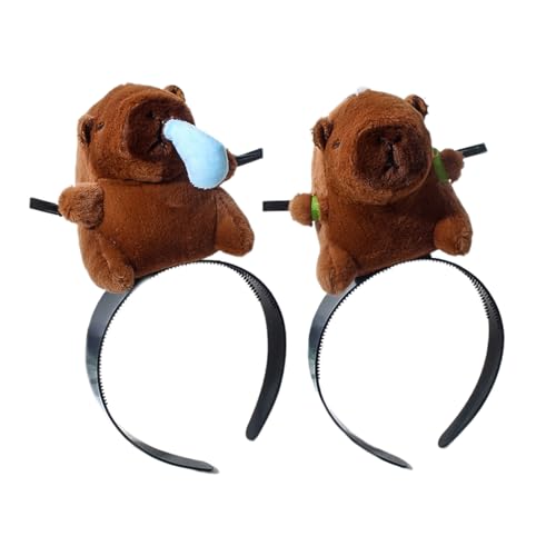 ZEPFJHE Lustiges Haarband Cartoon Capybaras Haarband Pony Clip Haarreif für Bühne Make-up Party Kostüm Stirnband Lustiges Stirnband ZEPFJHE Lustiges Haarband Cartoon Capybaras Haarband Pony Clip Haarreif für Bühne Make-up Party Kostüm Stirnband Lustiges Stirnband von ZEPFJHE