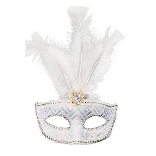 ZEPFJHE Masqueraden Maske Für Frauen Mardi Gras Maske Karnevale Prom Venezianer Halloween Party Kostüm Party Vorräte Masqueraden von ZEPFJHE