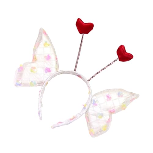 ZEPFJHE Modischer großer Schmetterlings-Haarreif mit Herz-Designs für formelle Veranstaltungen, alle passenden Accessoires, Cosplay-Kopfbedeckungen ZEPFJHE Modischer großer Schmetterlings-Haarreif mit Herz-Designs für formelle Veranstaltungen, alle passenden Accessoires, Cosplay-Kopfbedeckungen von ZEPFJHE
