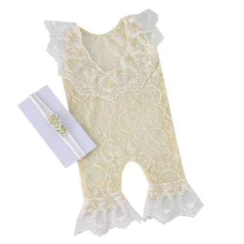 ZEPFJHE Neugeborenes Mädchen Fotografie Outfits Spitze Strampler Fotografie Requisiten mit Blume Stirnband Baby Foto Requisiten Bodysuit ZEPFJHE Neugeborenes Mädchen Fotografie Outfits Spitze Strampler Fotografie Requisiten mit Blume Stirnband Baby Foto Requisiten Bodysuit von ZEPFJHE