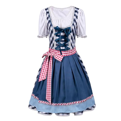 ZEPFJHE Oktoberfest Kostüme Für Frauen Erwachsene 3pcs/Set Deutsch Oktoberfest Dirndl Kleider Bluse Schürze Für Bier Carnivals Party Deutsches Bayerisches Kostüm Set ZEPFJHE Oktoberfest Kostüme Für Frauen Erwachsene 3pcs/Set Deutsch Oktoberfest Dirndl Kleider Bluse Schürze Für Bier Carnivals Party Deutsches Bayerisches Kostüm Set von ZEPFJHE