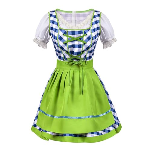 ZEPFJHE Oktoberfest Kostüme Für Frauen Erwachsene 3pcs/Set Deutsch Oktoberfest Dirndl Kleider Bluse Schürze Für Bier Carnivals Party Deutsches Bayerisches Kostüm Set ZEPFJHE Oktoberfest Kostüme Für Frauen Erwachsene 3pcs/Set Deutsch Oktoberfest Dirndl Kleider Bluse Schürze Für Bier Carnivals Party Deutsches Bayerisches Kostüm Set von ZEPFJHE