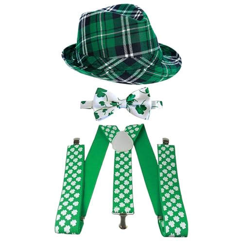 ZEPFJHE Patricks Day Hut Fliege Bart Halskette Brille Arm Ärmel gestreifte Strümpfe Irish Festival Kostüm Zubehör Neuheit Kostüm Zubehör ZEPFJHE Patricks Day Hut Fliege Bart Halskette Brille Arm Ärmel gestreifte Strümpfe Irish Festival Kostüm Zubehör Neuheit Kostüm Zubehör von ZEPFJHE