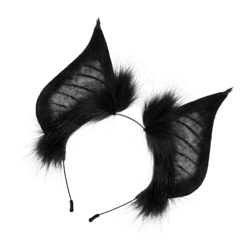 ZEPFJHE Pelziger Fledermaus-Haarreif für Cosplay, Anime, Cosplay, Halloween, Cartoon, Rollenspiel, Pelzanzug, Abschlussball, Party, Live-Show, Zubehör, Ohren, Stirnband für Erwachsene ZEPFJHE Pelziger Fledermaus-Haarreif für Cosplay, Anime, Cosplay, Halloween, Cartoon, Rollenspiel, Pelzanzug, Abschlussball, Party, Live-Show, Zubehör, Ohren, Stirnband für Erwachsene von ZEPFJHE