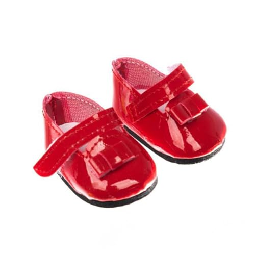 ZEPFJHE Puppengarderobezubehör Set Soft PU Ideal Für 14 Zoll Puppen Foto Requisiten Kostümpaare Wettbewerbe Spielzeugzubehör Schuhe Schuhe von ZEPFJHE