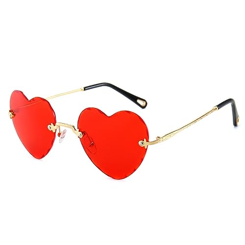 ZEPFJHE Randlose herzförmige Bachelorette-Herz-Brille für Damen ZEPFJHE Randlose herzförmige Bachelorette-Herz-Brille für Damen von ZEPFJHE