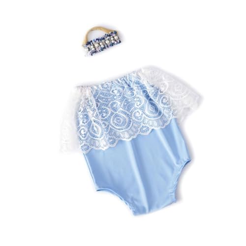 ZEPFJHE Set mit 2 Baby-Strampler und Kopfbedeckung, Mädchen, Overall, Kostüm-Zubehör, Fotografie-Requisiten für Neugeborene, Fotoshootings ZEPFJHE Set mit 2 Baby-Strampler und Kopfbedeckung, Mädchen, Overall, Kostüm-Zubehör, Fotografie-Requisiten für Neugeborene, Fotoshootings von ZEPFJHE
