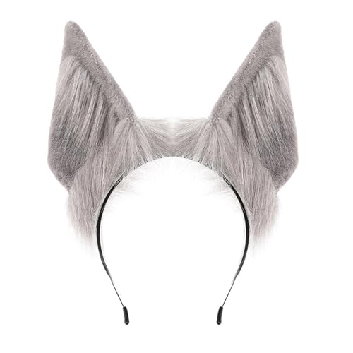ZEPFJHE Soft Plüsch Tierisches Ohrstirnband Praktische Cosplay Accessoire Modekostüm Kopfstück Für Rollenspiele Nonslip Anime Convention Stirnband von ZEPFJHE