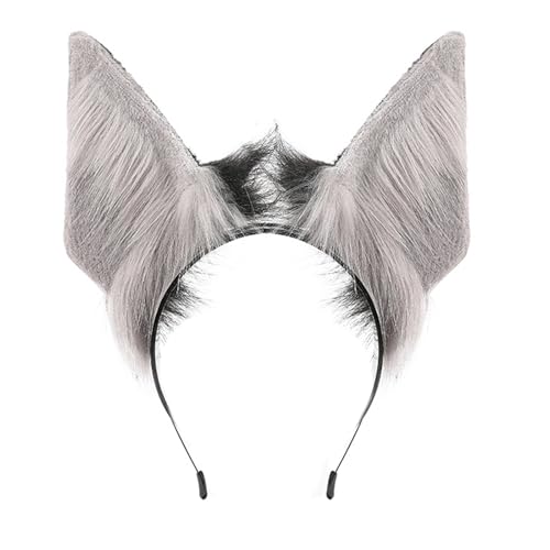 ZEPFJHE Soft Plüsch Tierisches Ohrstirnband Praktische Cosplay Accessoire Modekostüm Kopfstück Für Rollenspiele Nonslip Anime Convention Stirnband von ZEPFJHE