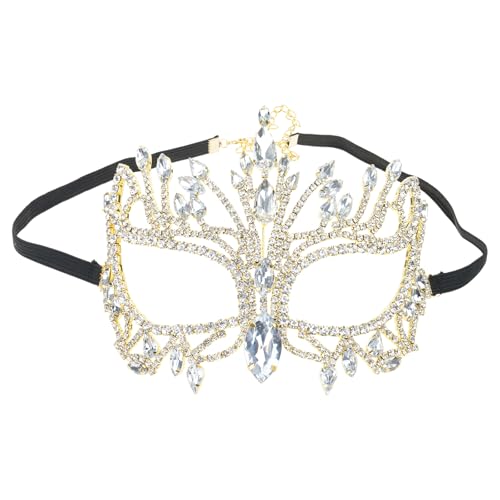 ZEPFJHE Strass-Maskerade, halbes Gesicht, Halloween-Party für Männer und Frauen, Halloween-Party, Maskerade, Dekoration, Strasssteine ZEPFJHE Strass-Maskerade, halbes Gesicht, Halloween-Party für Männer und Frauen, Halloween-Party, Maskerade, Dekoration, Strasssteine von ZEPFJHE