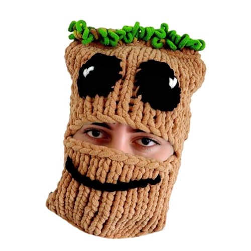 ZEPFJHE Stricker Treeman Für Erwachsene Handgewebte Volle Gesichtskappen Freien Aktivität Für Skiwandermaske Halloween Requisiten von ZEPFJHE