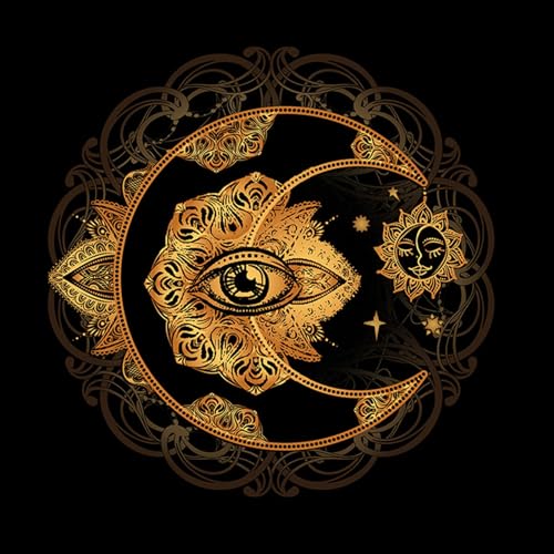 ZEPFJHE Tarots Tischdecke Gottesabdeckung Astrologie Oracles Brettspiel Matte Square Form Tischtuch von ZEPFJHE
