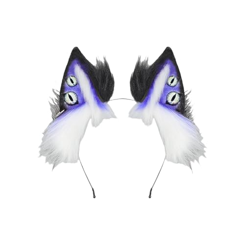 ZEPFJHE Teufelsohr, Halloween-Haarband, Rollenspiel, Haar-Accessoire, Plüschtier, Haarreifen für Anime-Themen-Events, Verkleidungen, Plüsch-Rollenspiel-Haarband für Halloween ZEPFJHE Teufelsohr, Halloween-Haarband, Rollenspiel, Haar-Accessoire, Plüschtier, Haarreifen für Anime-Themen-Events, Verkleidungen, Plüsch-Rollenspiel-Haarband für Halloween von ZEPFJHE